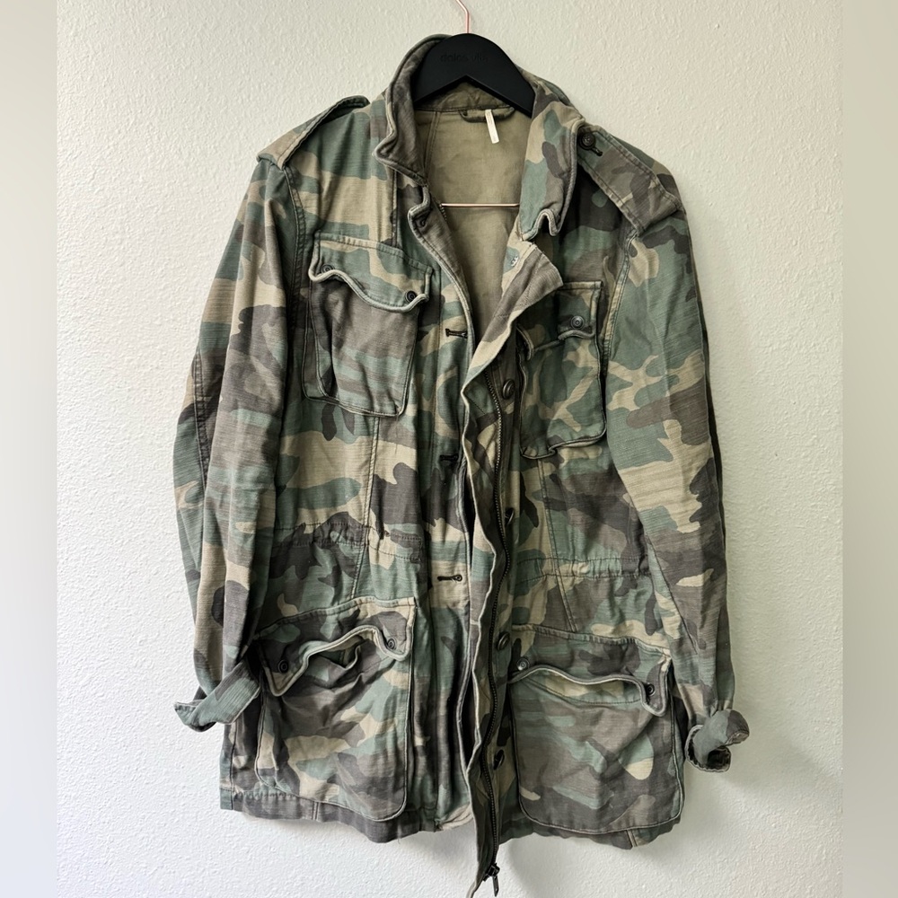 Free People Camo Jacket
